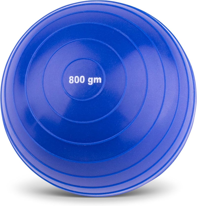 Javelin Ball 800g Textured | 90 mm Diameter | Blue | Heavyweight for Experienced Throwers | Versatile Training